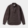 KEN shirt men eco striped black olive flannel About Companions 3
