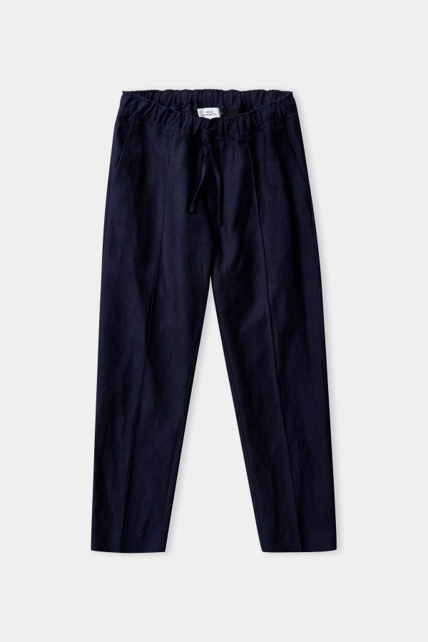 MAX trousers men navy winter linen About Companions 3