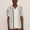 p2sae malick linen viscose cotton stripe shirt ecru indigo 00667 1478x2048 1