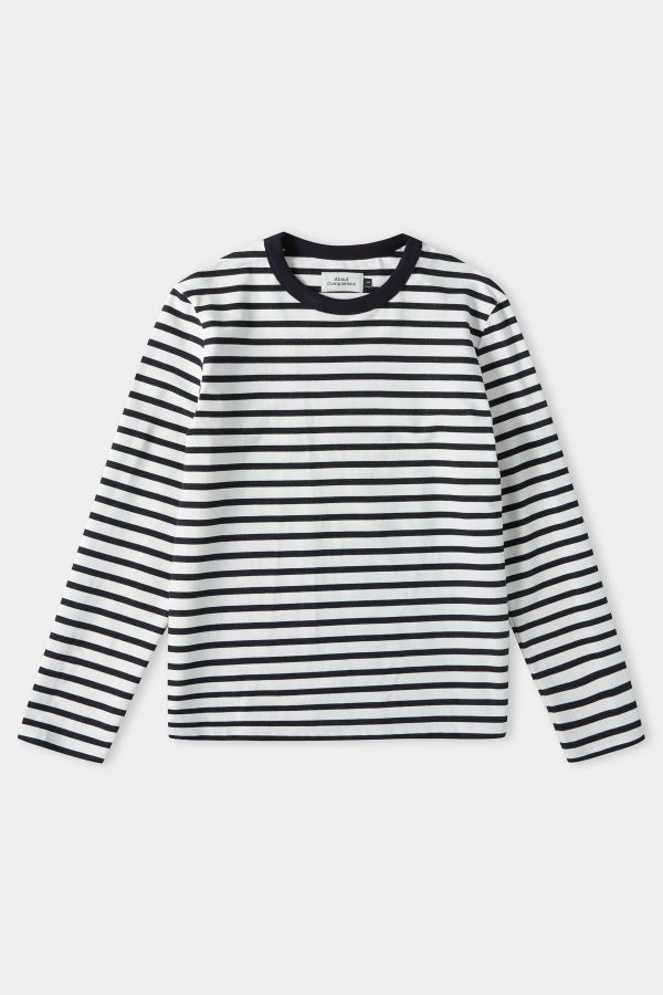 LARS longsleeve men eco striped navy About Companions 1