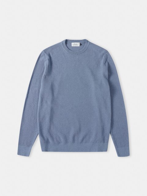 MORTEN jumper (eco knotted mid blue)
