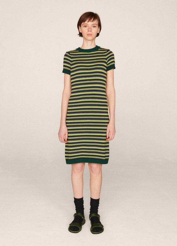 q1sal mitchell cotton crochet stripe dress multi 02293