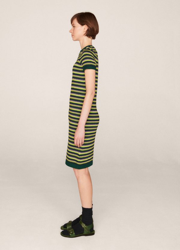 q1sal mitchell cotton crochet stripe dress multi 02301